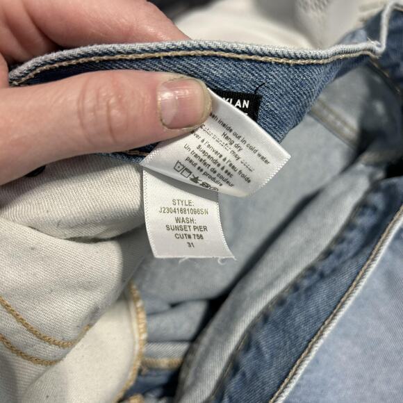 Veronica Beard Jeans Womens 31 Dylan Full Length Straight High Rise Sunset Pier - Picture 5 of 13